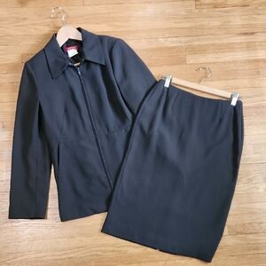 Vintage Esprit Suit Jacket And Pencil Skirt Knee-Length Workwear